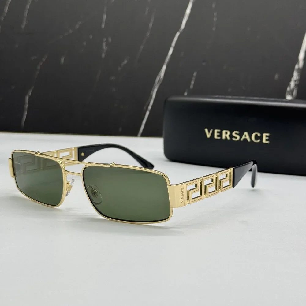 NEW VERSACE VE2257 1002/71 SUNGLASSES MOD 2257 GOLD UNISEX EYEWEAR VE2257 100271